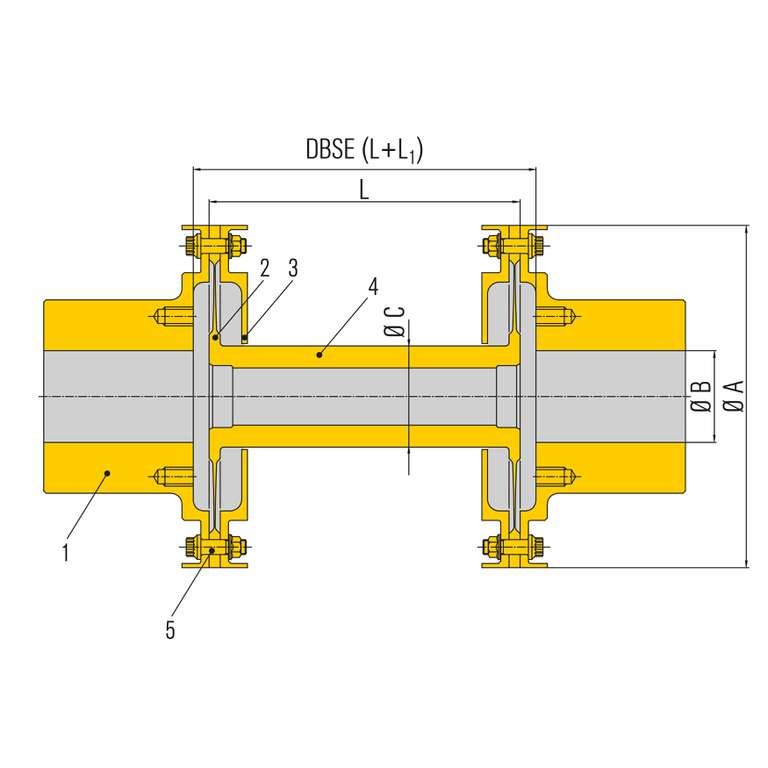 Diaphragm Coupling Model 99 API 671 / ISO 10441 EN